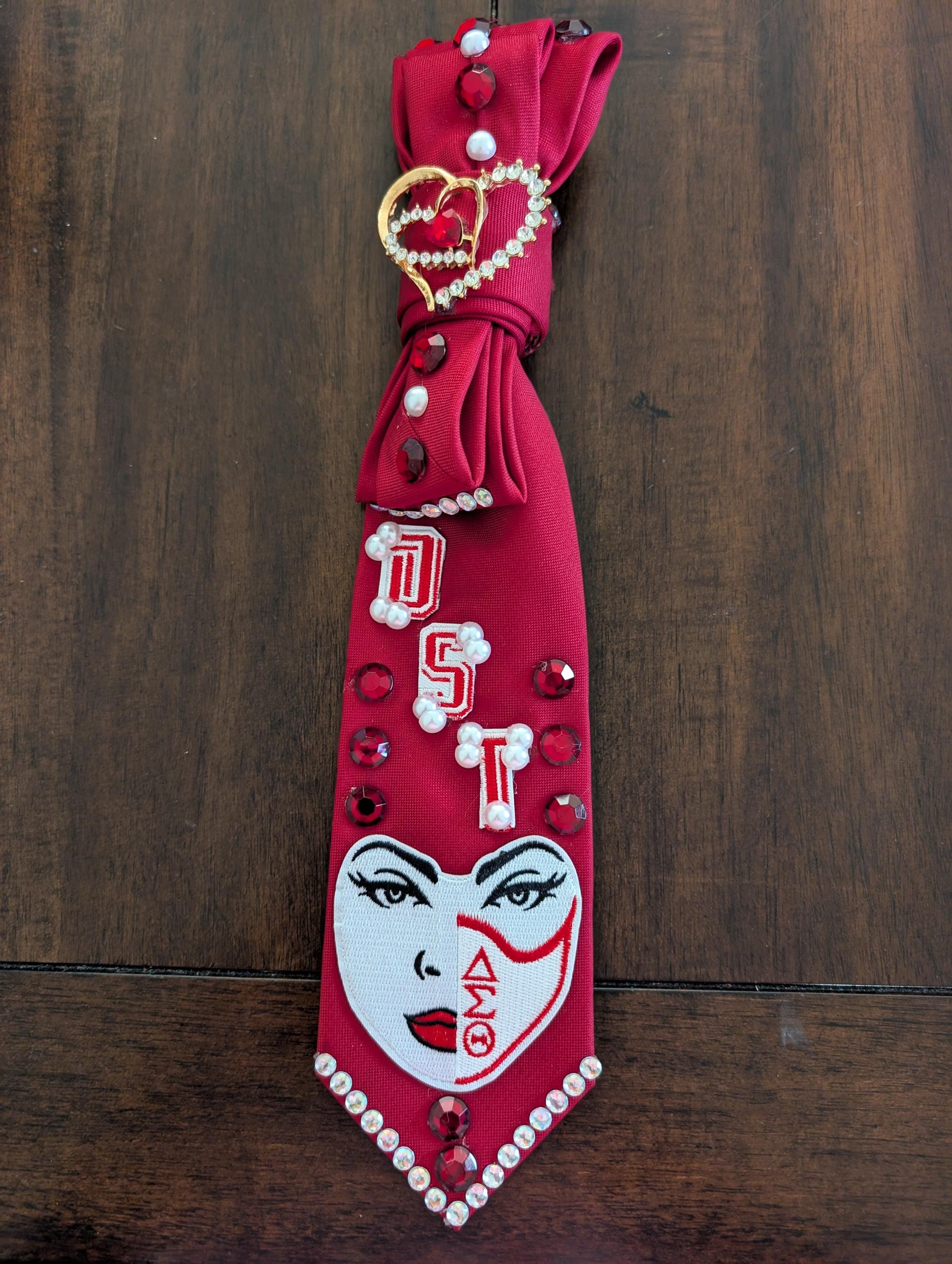 Delta Crimson Legacy Queen Tie Necklace — view 2