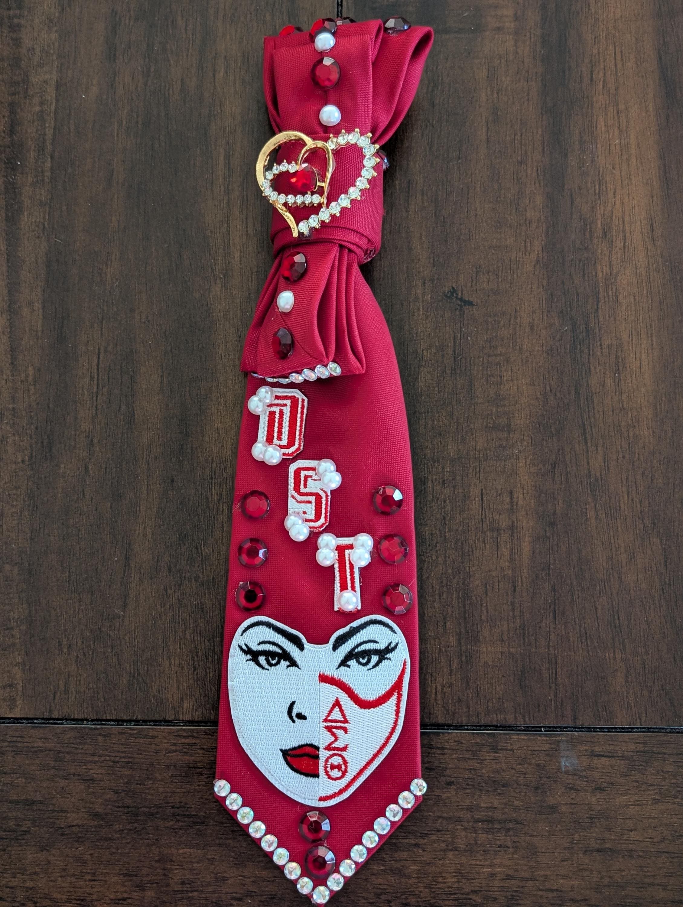 Delta Crimson Legacy Queen Tie Necklace — view 3