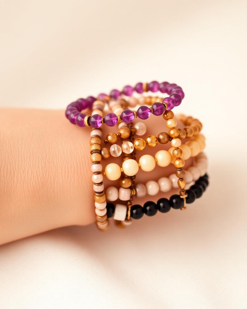 Handmade bracelet stack